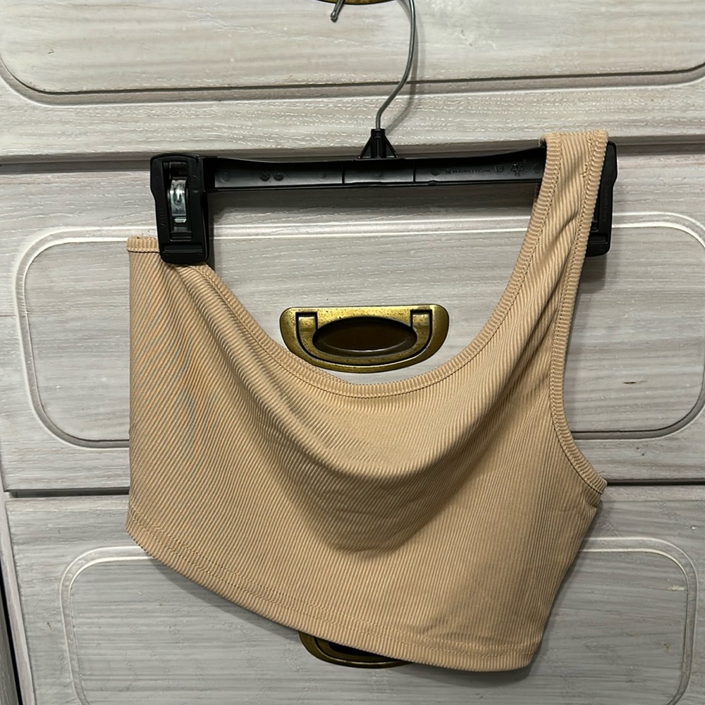 One Shoulder Crop Top